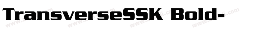 TransverseSSK Bold字体转换
